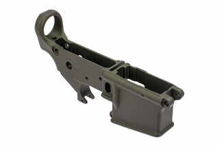 Geissele Automatics stripped ar15 lower receiver with od green anodized finish